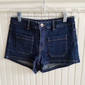 H&M blue pocketed shorts
